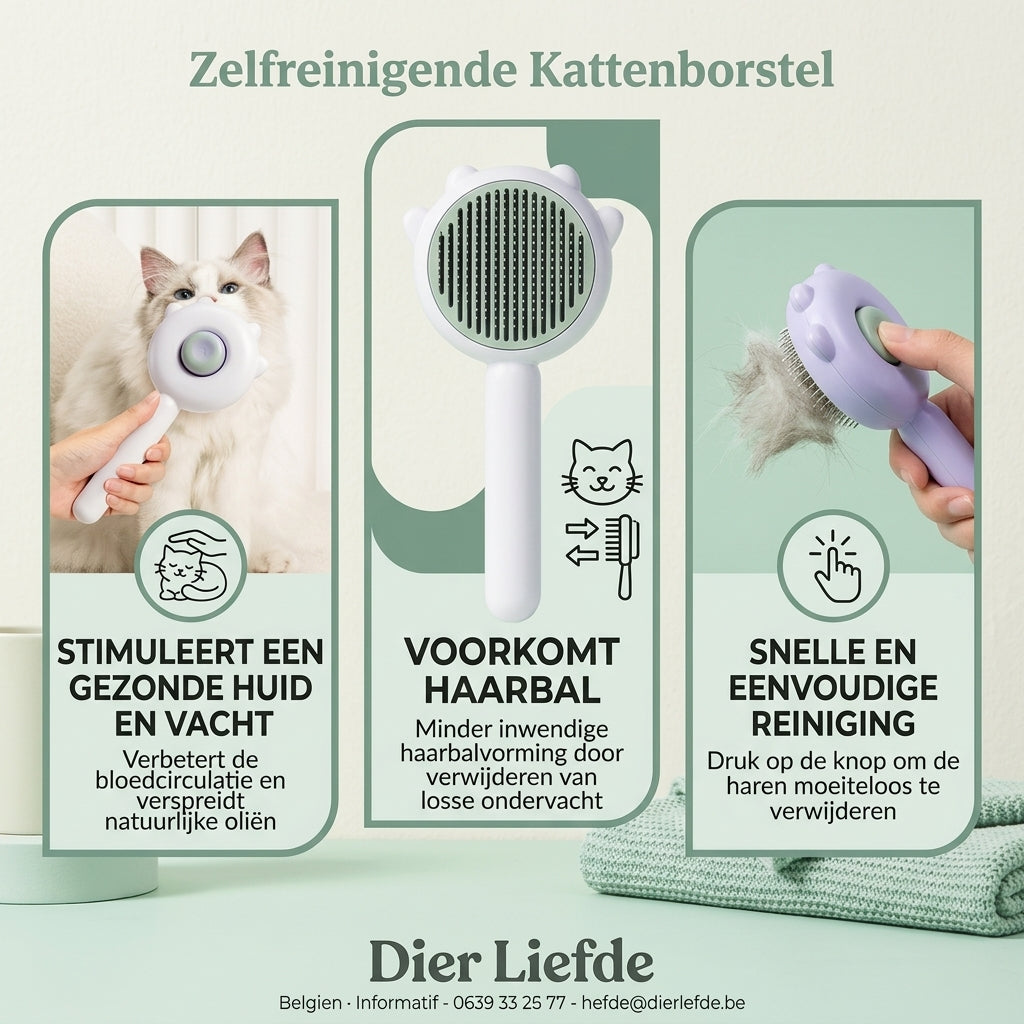 Zelfreinigende Kattenborstel